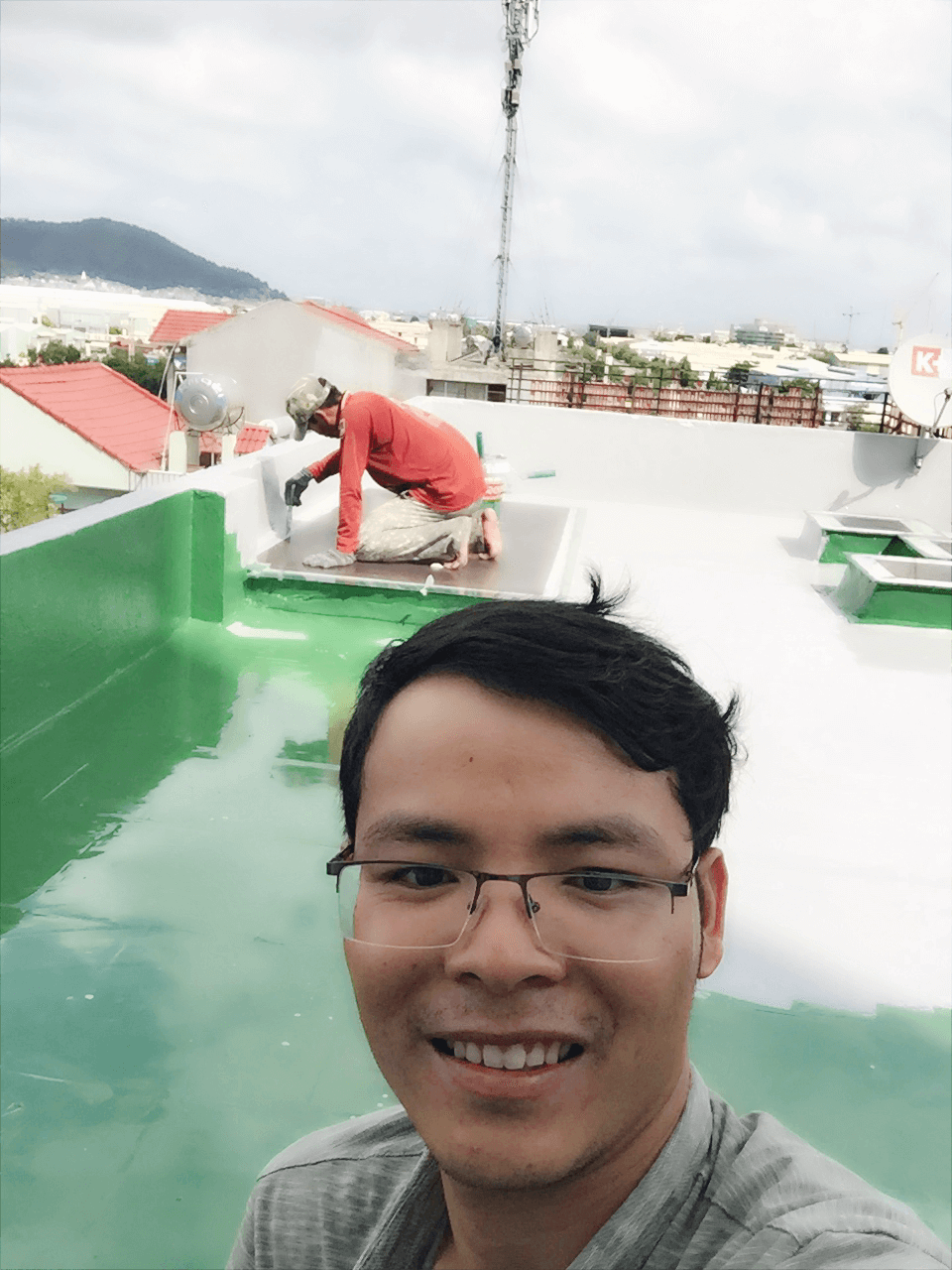 Thi công chống thấm sân thượng tại Đại An, Tp. Vũng Tàu