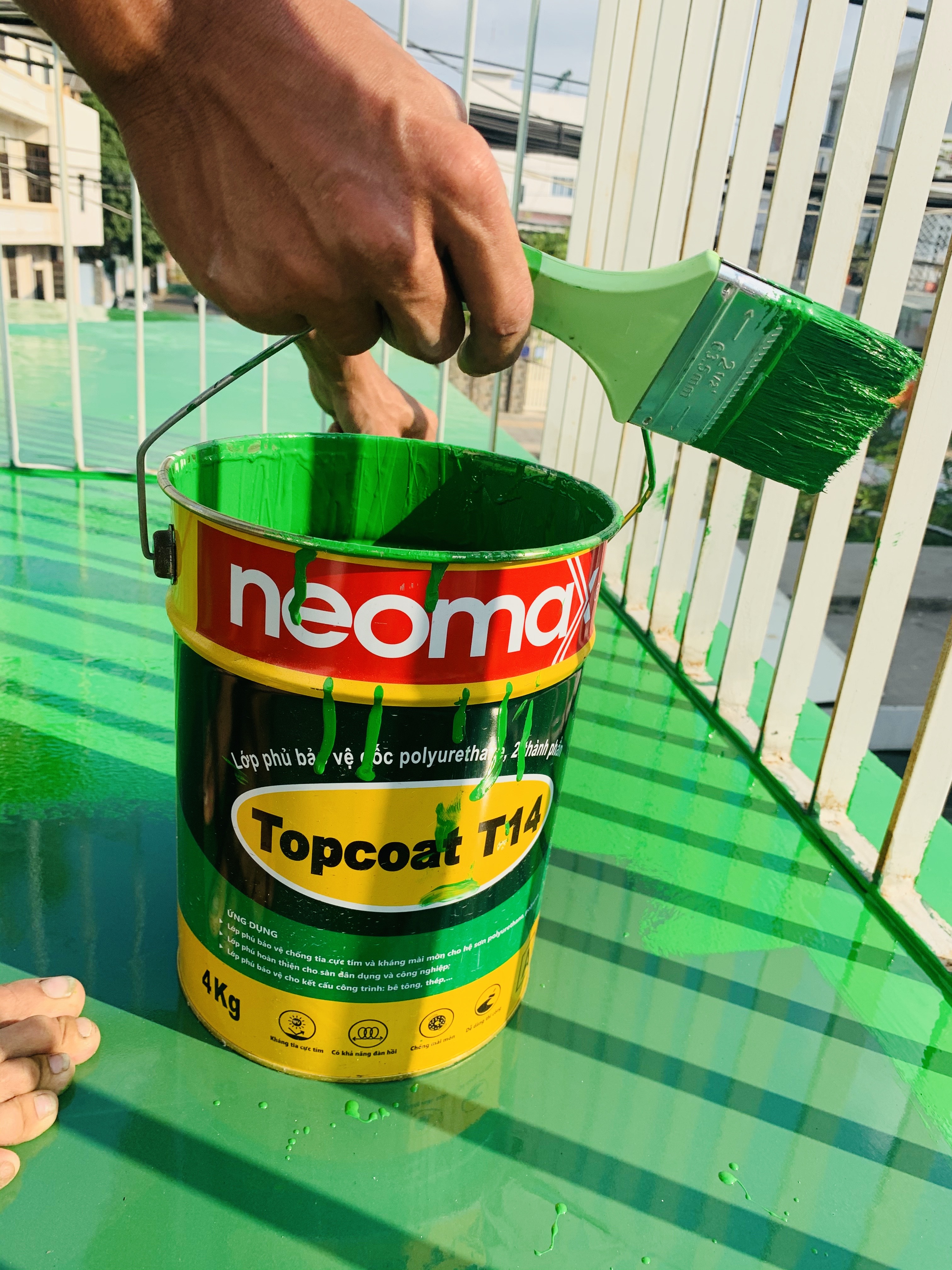 Thi công chống thấm neomax 201 tại nhà Chú Phú, Đường 30/4, Tp Vũng Tàu